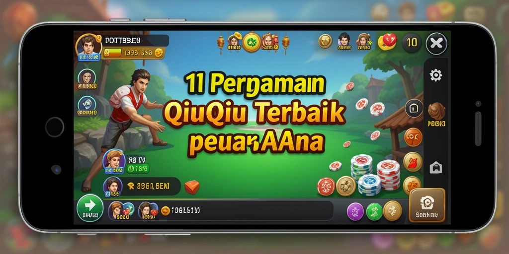 Screenshot gameplay QiuQiu yang menampilkan keseruan antar pemain.