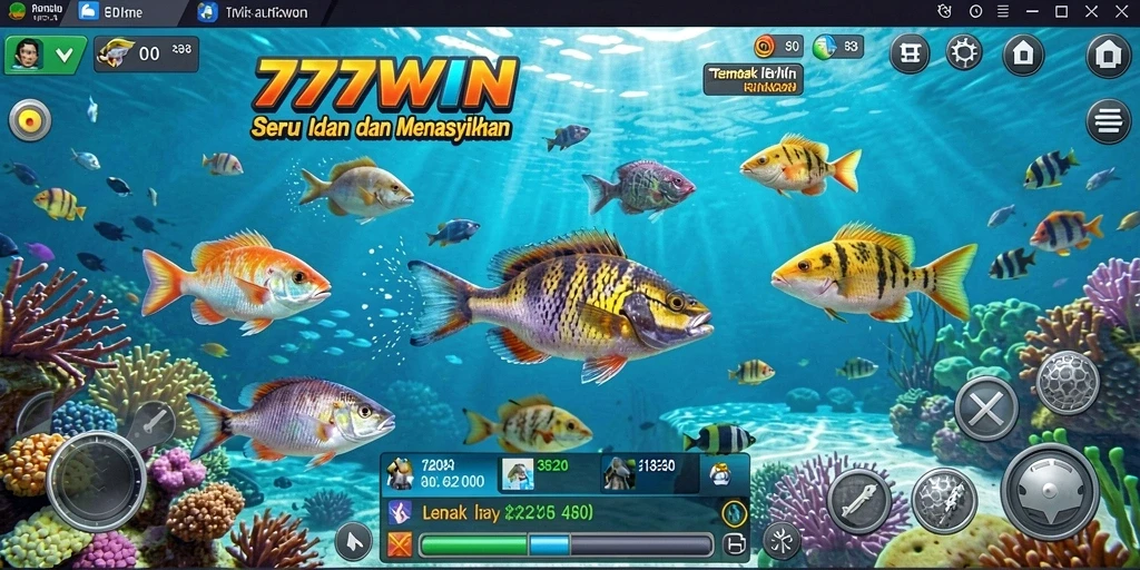 Screenshot gameplay Tembak Ikan yang menarik dari 777WIN.