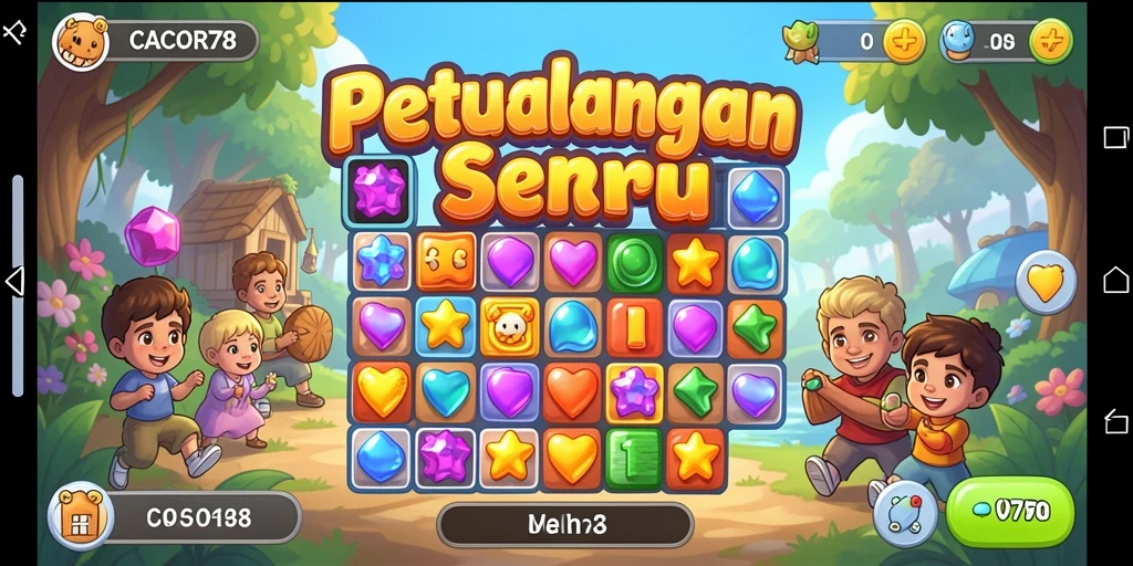 Tangkap momen seru gameplay Match-3 di CACOR78.