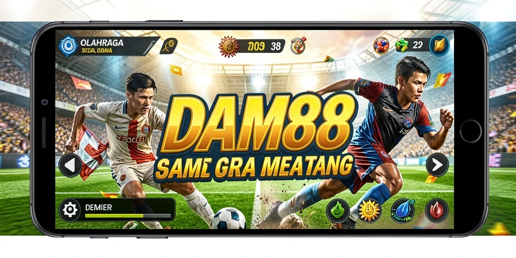 Tampilan gameplay <strong>DAM88</strong> yang mendebarkan dengan aksi olahraga yang seru.