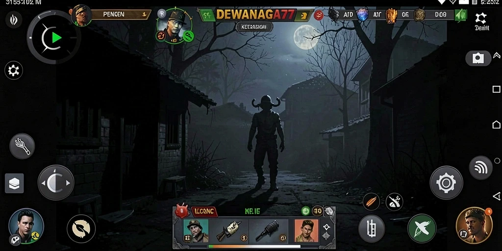 Tampilan gameplay yang mencekam di dalam kegelapan.