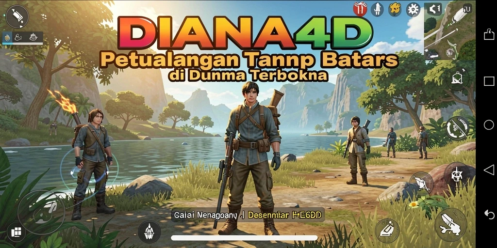 Screenshot DIANA4D menampilkan gameplay eksplorasi dunia terbuka yang menakjubkan.