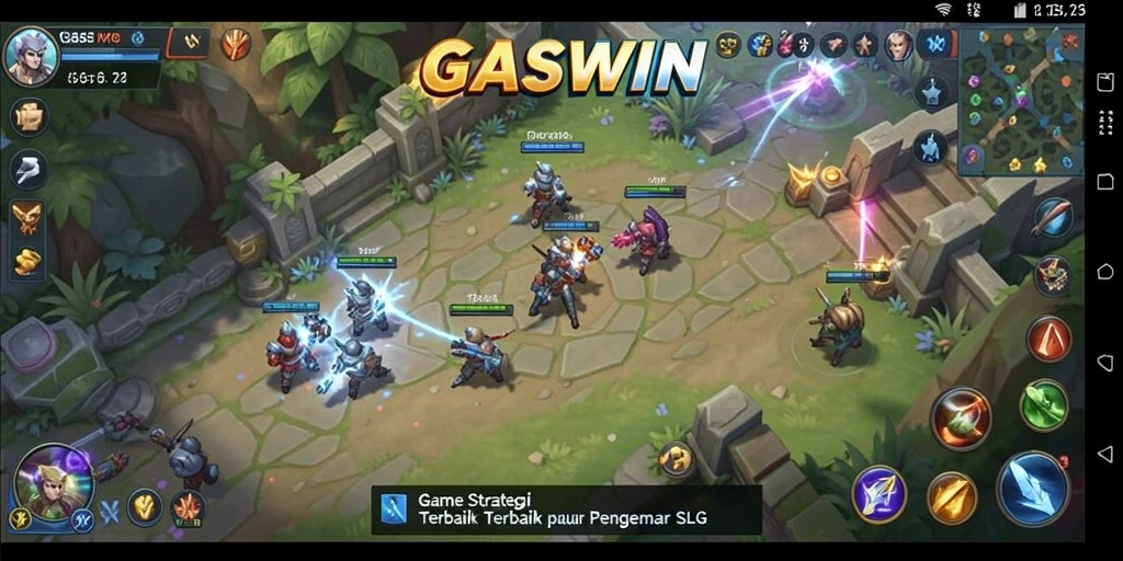 Tampilan gameplay GASWIN yang menarik dan penuh strategi.
