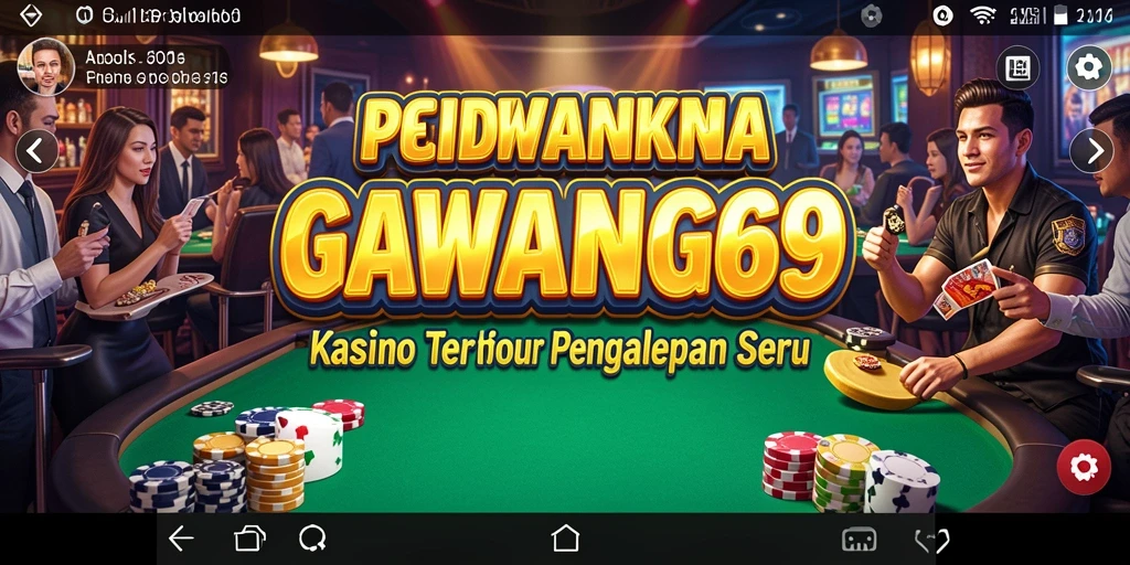 Tampilan permainan Kasino yang mendebarkan di GAWANG69.