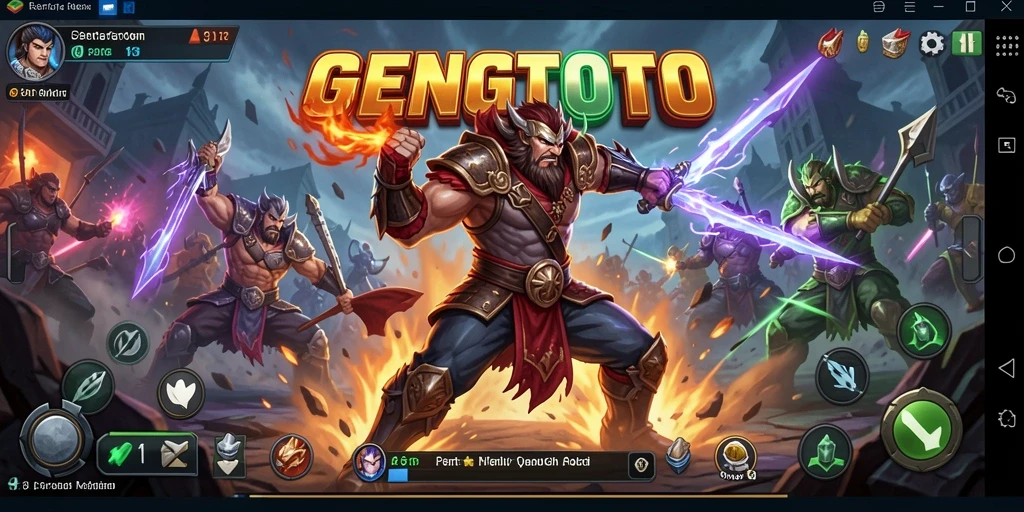 Tampilan mendebarkan dari pertarungan di GENGTOTO dengan grafis yang menawan.