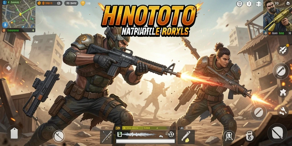 Tangkapan layar gameplay HINOTOTO yang mendebarkan dengan aksi pertarungan.