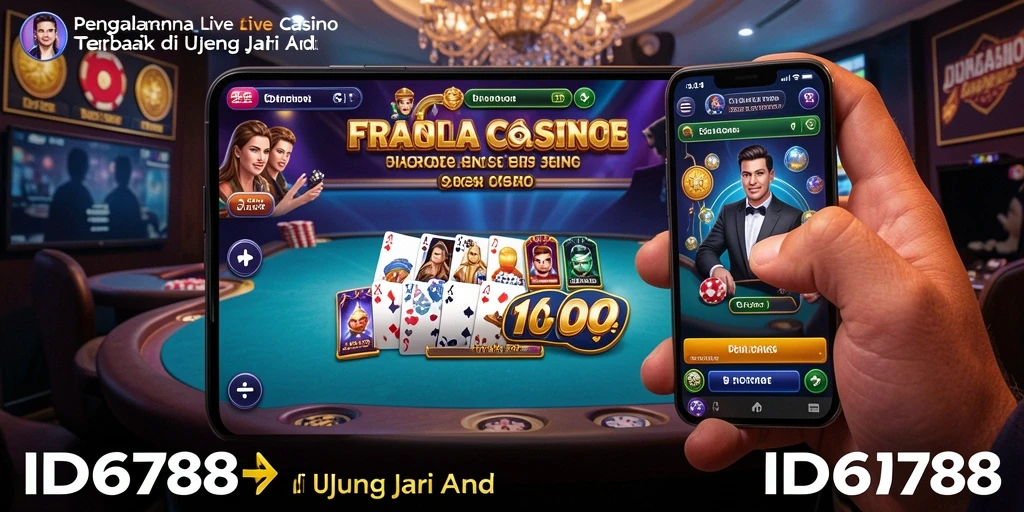 Tampilan gameplay Live Casino yang menarik dan interaktif