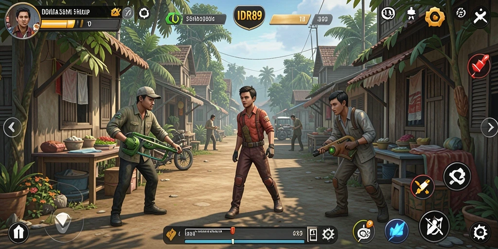 Tangkapan layar utama IDR89 yang menunjukkan pengalaman gameplay simulasi yang mendalam.