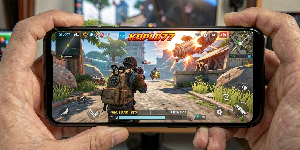 Tampilan gameplay KOPLO77 dengan pertempuran seru dan karakter unik.