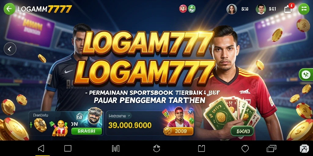 Tampilan screenshot LOGAM777 yang menarik dengan antarmuka pengguna Sportsbook.