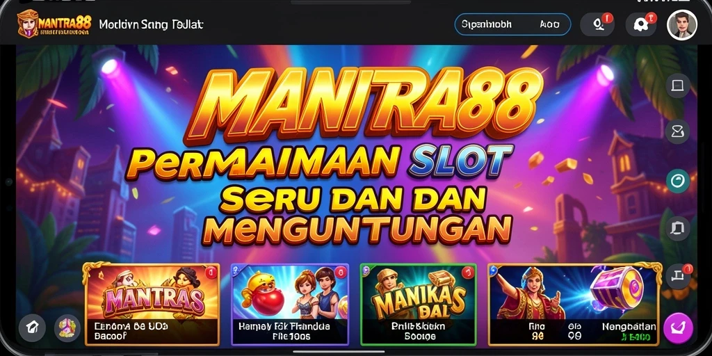 Tampilan screenshot gameplay MANTRA88 yang penuh warna dan menarik.