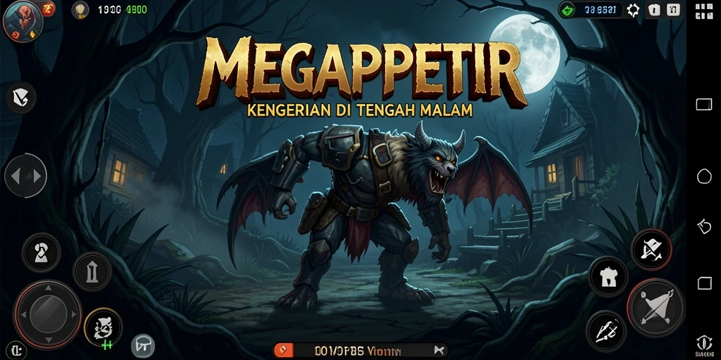 Tampilan kengerian dalam gameplay MEGAPETIR yang menakutkan.