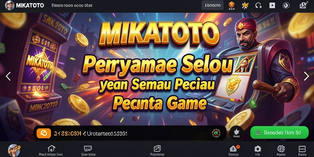 Tampilan gameplay seru MIKATOTO yang penuh warna dan menarik.