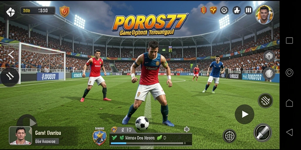 Tampilan gameplay SERU dalam POROS77 dengan grafik menakjubkan.