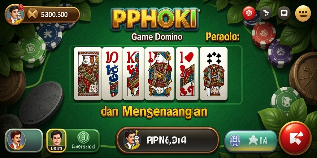 Tampilan gameplay Domino yang seru dan menantang.