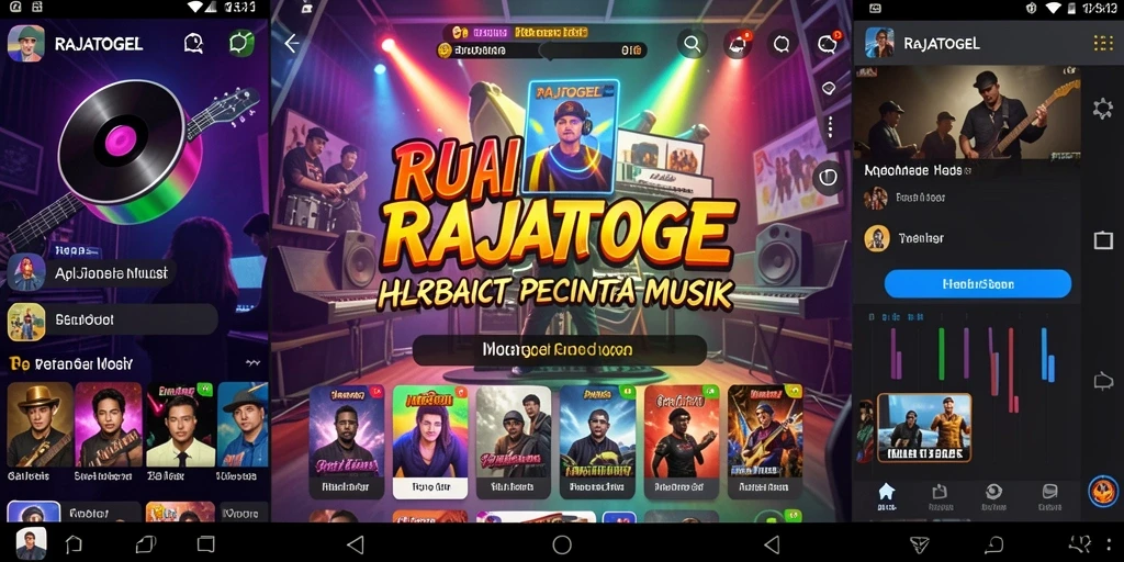 Tampilan menarik dari gameplay musik di RAJATOGEL.