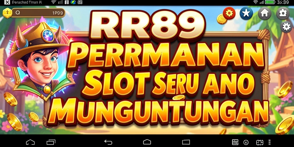 Tampilan gameplay Slot RR89 di layar dengan grafis memukau.