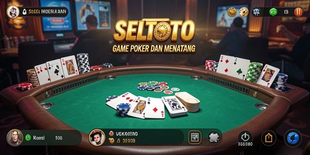 Tampilan gameplay menarik dari SELTOTO saat bermain Poker.