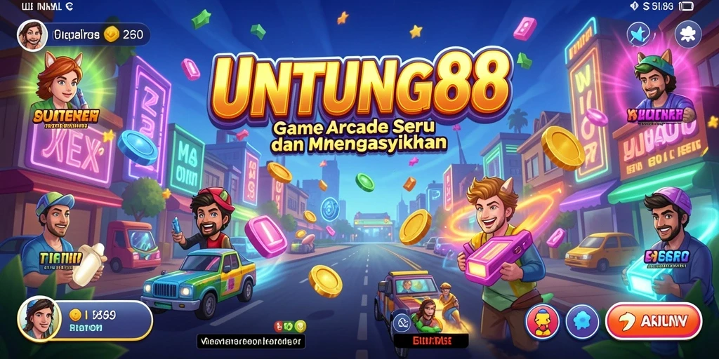 Tampilan gameplay UNTUNG88 dengan aksi seru dan warna-warni.