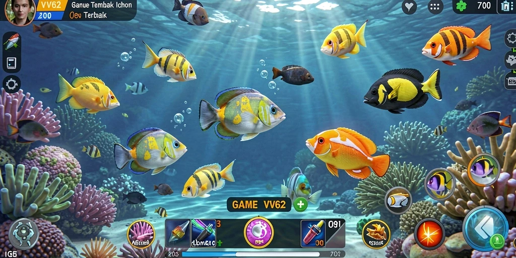 Gameplay seru Tembak Ikan dengan grafik menawan.