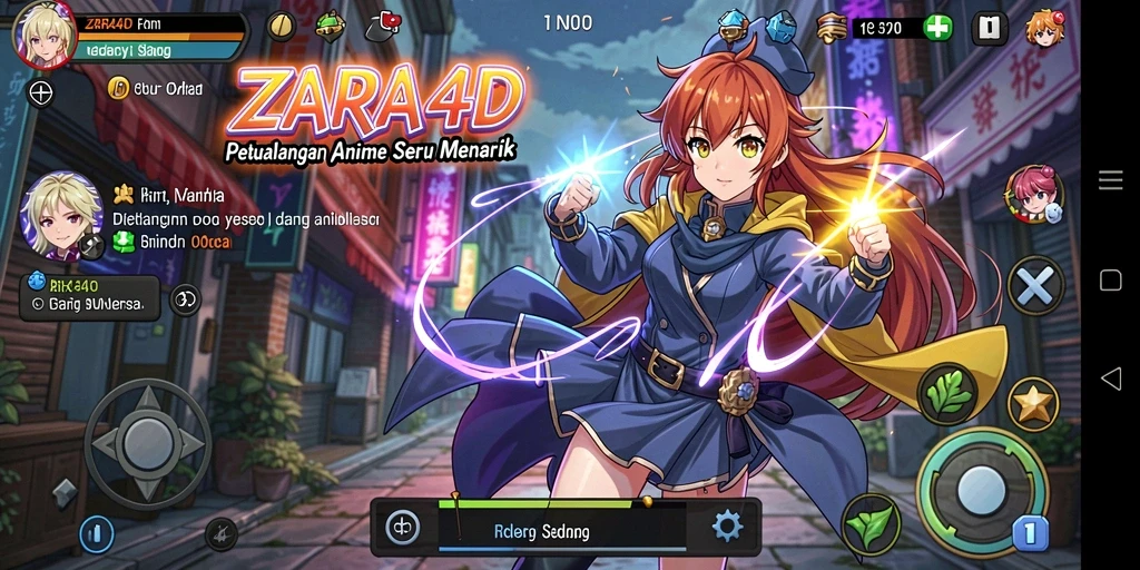 Tampilan gameplay ZARA4D yang menakjubkan dalam aksi Anime.