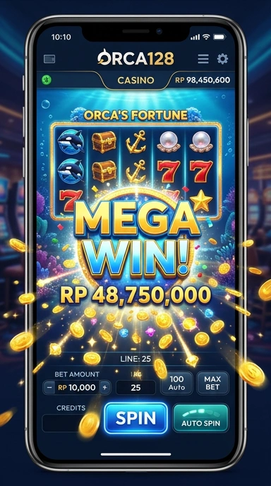 Screenshot proses unduh aplikasi di orca128 yang sederhana.